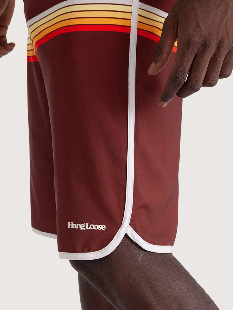 Boardshorts 20" Hang Loose Scaloop Marrom