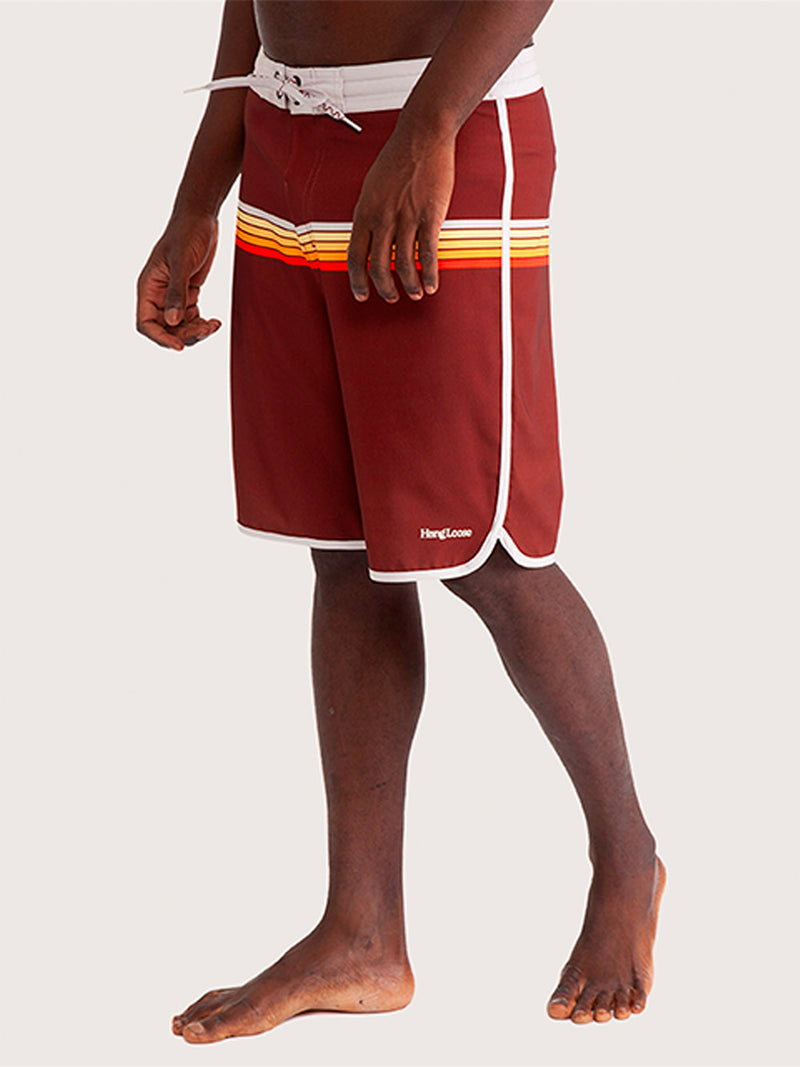 Boardshorts 20" Hang Loose Scaloop Marrom
