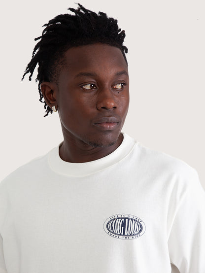 Camiseta Especial Manga Curta Hang Loose River Off White