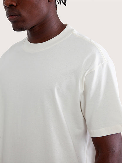 Camiseta Especial Manga Curta Surfer Off White Loose Fit