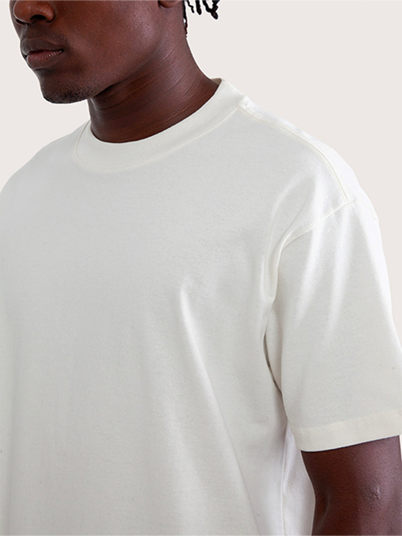 Camiseta Especial Manga Curta Surfer Off White Loose Fit