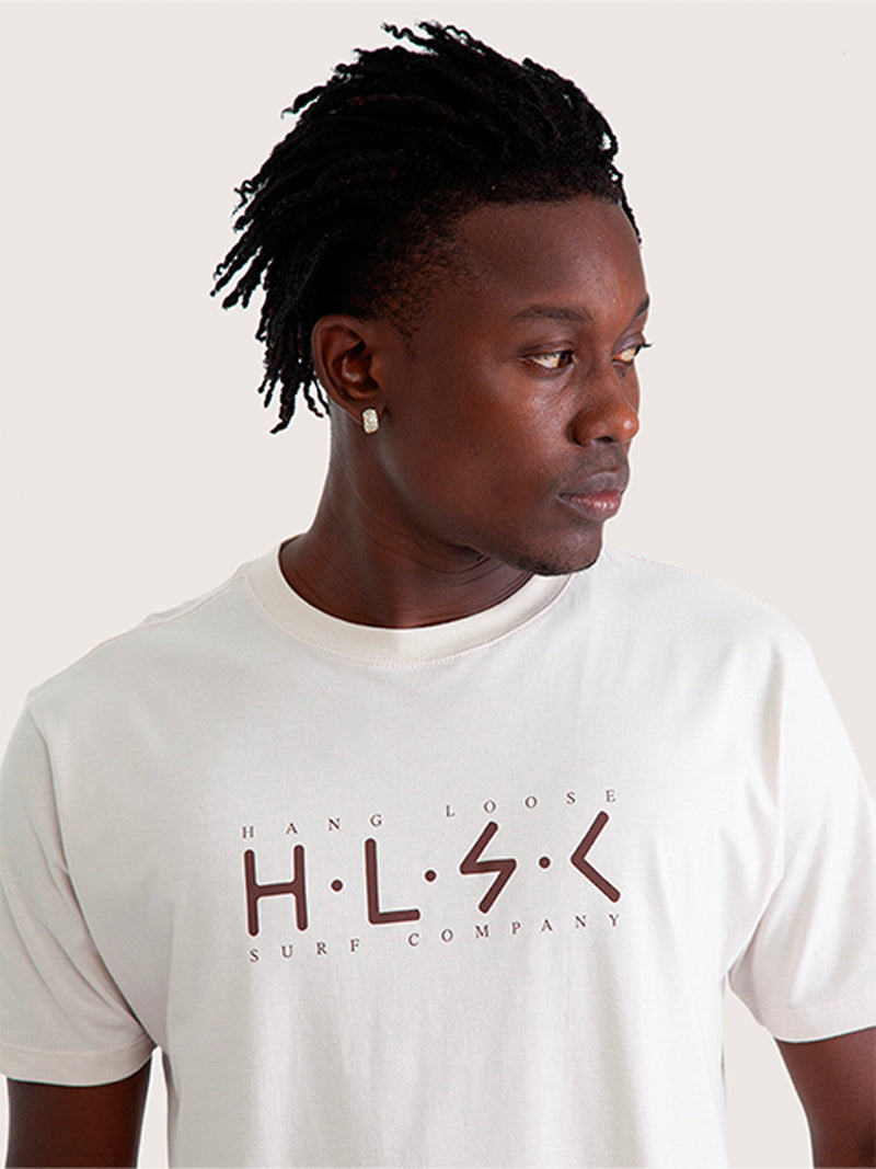 Camiseta Manga Curta Hang Loose Stick Off White