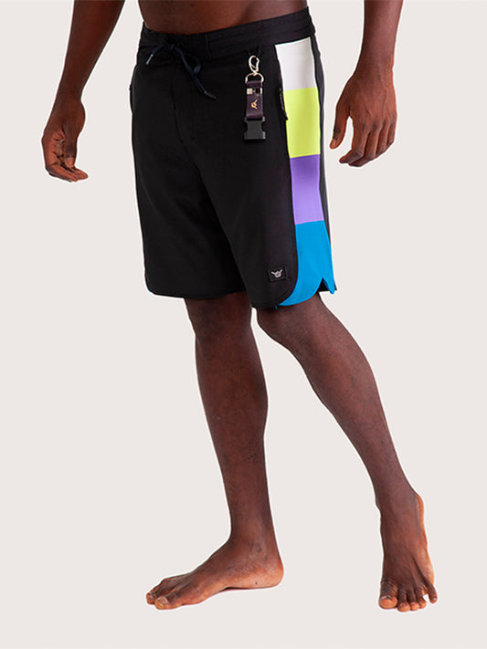 Boardshorts 18" Hang Loose Neon Cinza Chumbo