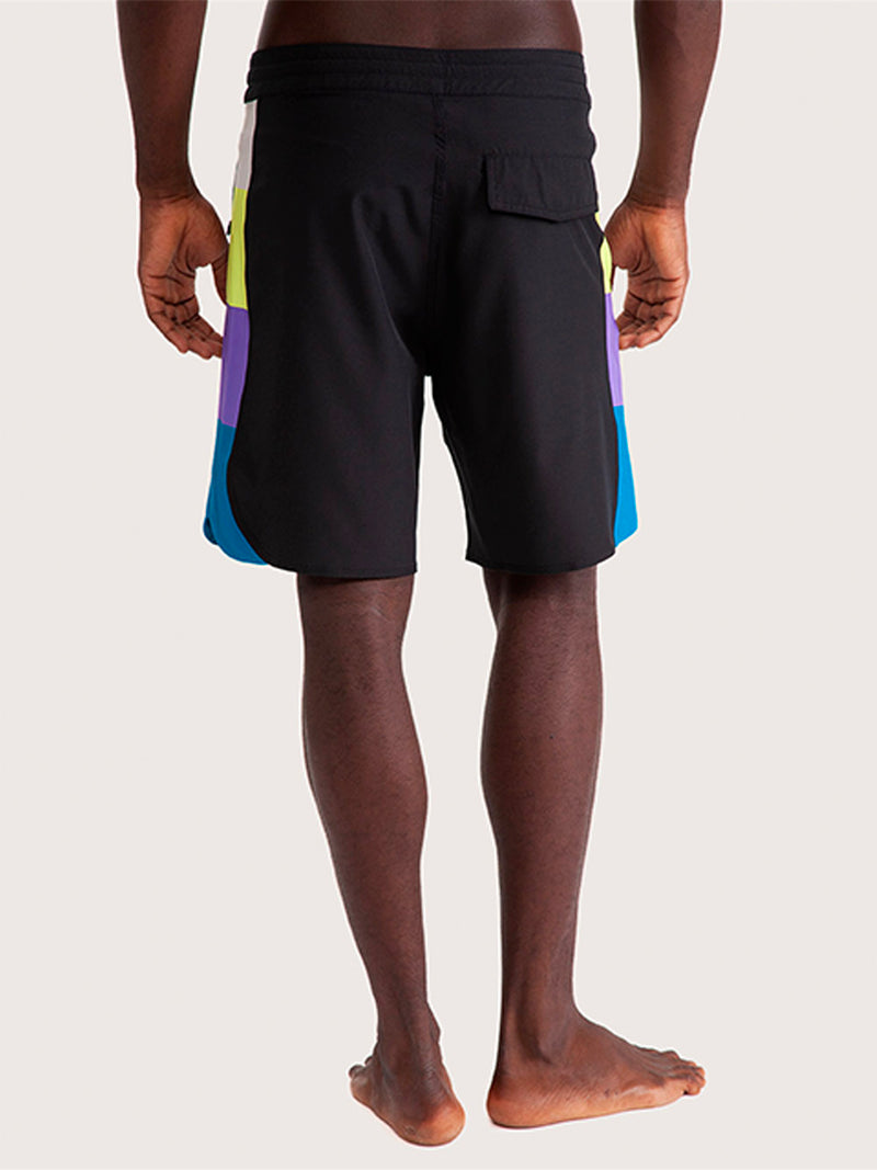Boardshorts 18" Hang Loose Neon Cinza Chumbo
