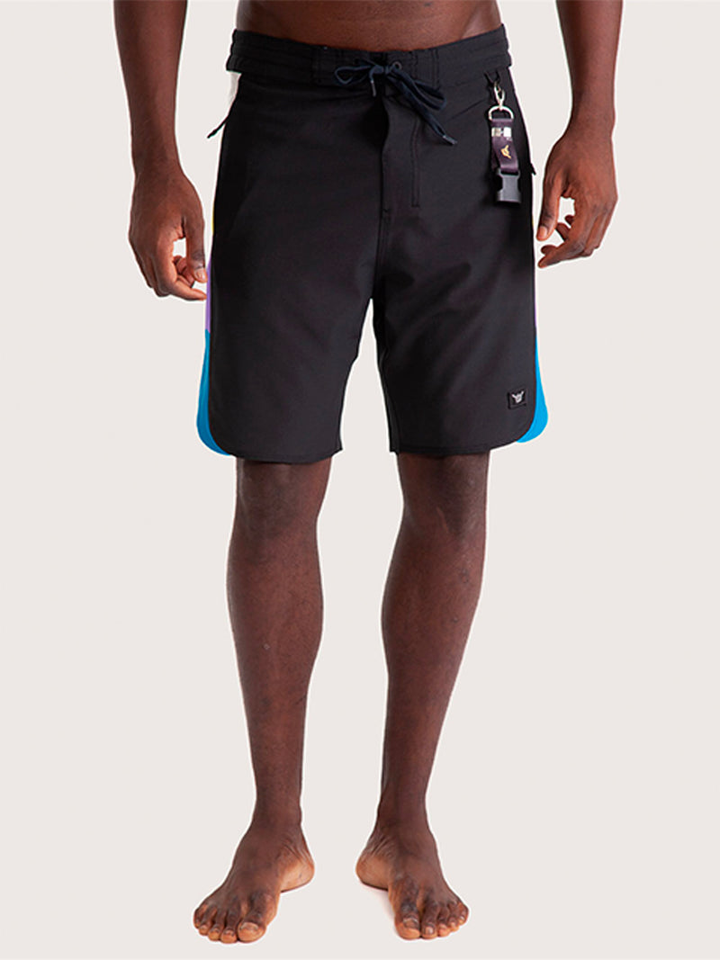 Boardshorts 18" Hang Loose Neon Cinza Chumbo