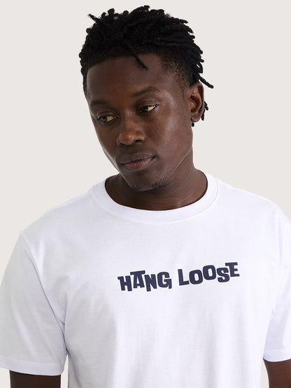 Camiseta Masculina Hang Loose Minecraft Branca