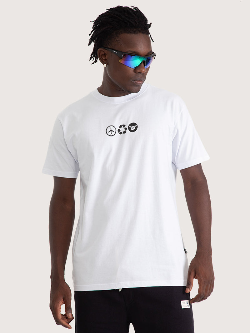 Camiseta Manga Curta Hang Loose Air Branca