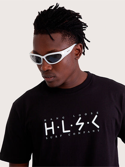 Camiseta Manga Curta Hang Loose Stick Preta