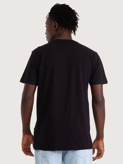 Camiseta Manga Curta Hang Loose Typo Preta