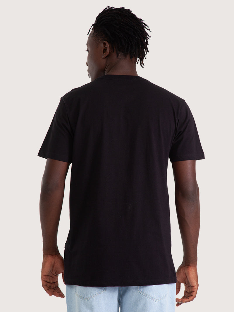 Camiseta Manga Curta Hang Loose Typo Preta