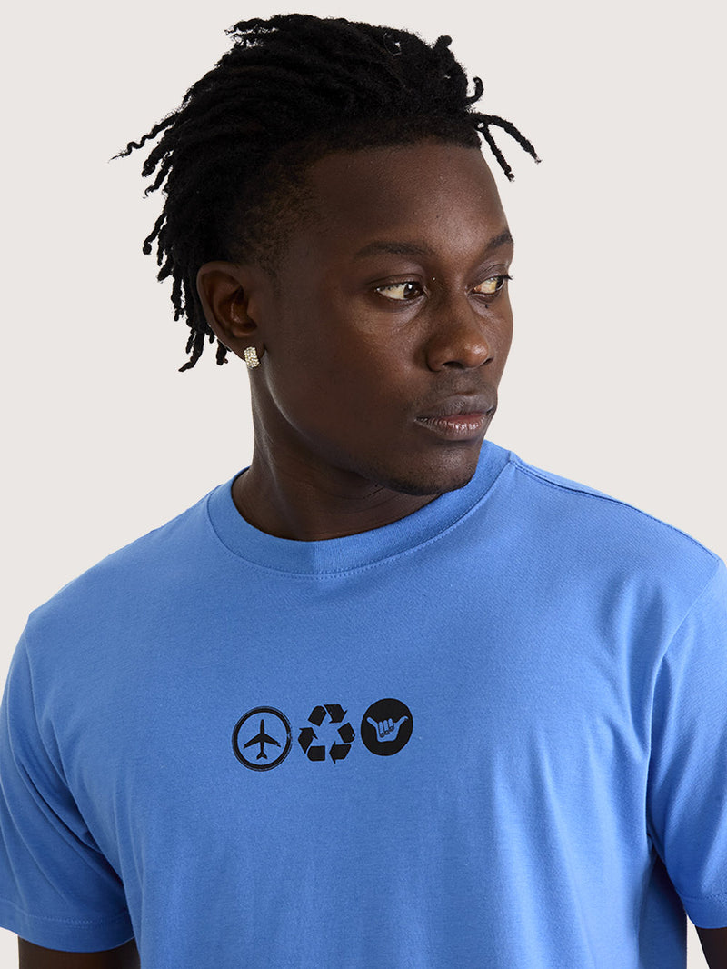 Camiseta Manga Curta Hang Loose Air Azul