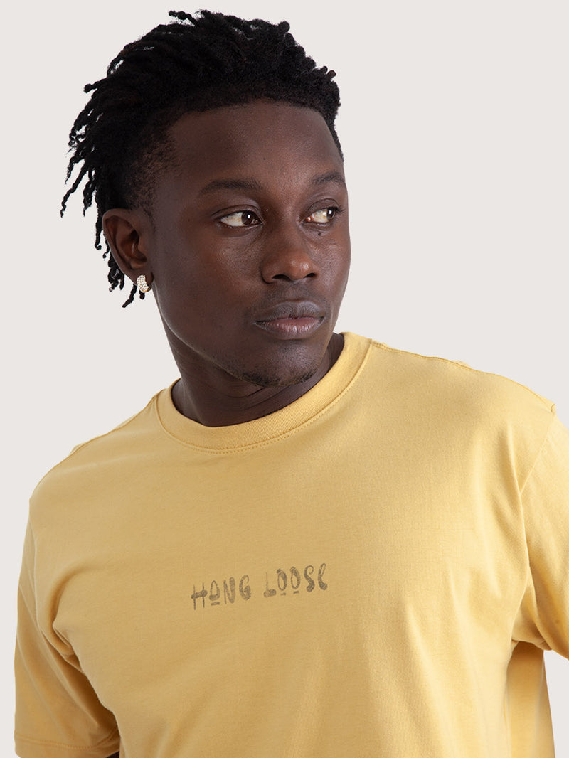 Camiseta Manga Curta Hang Loose Shadow Amarela