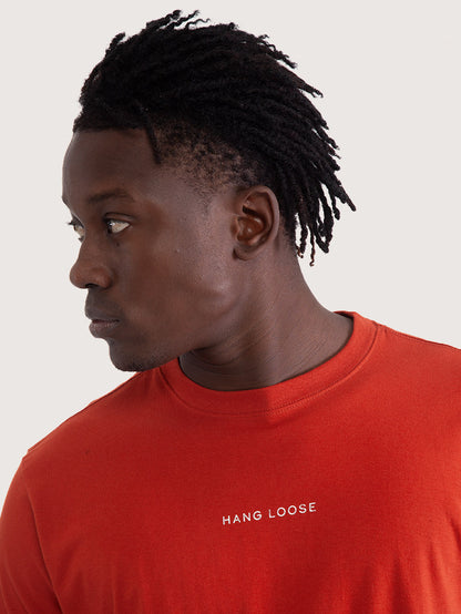 Camiseta Hang Loose Block Vermelha