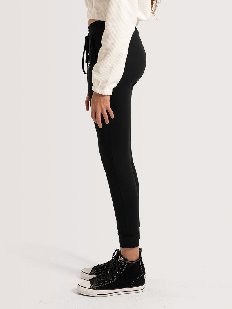 Calça Legging Jogger Hang Loose Microthermo Preta