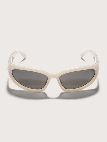 Óculos de Sol Esportivo Bege Hang Loose Grunge