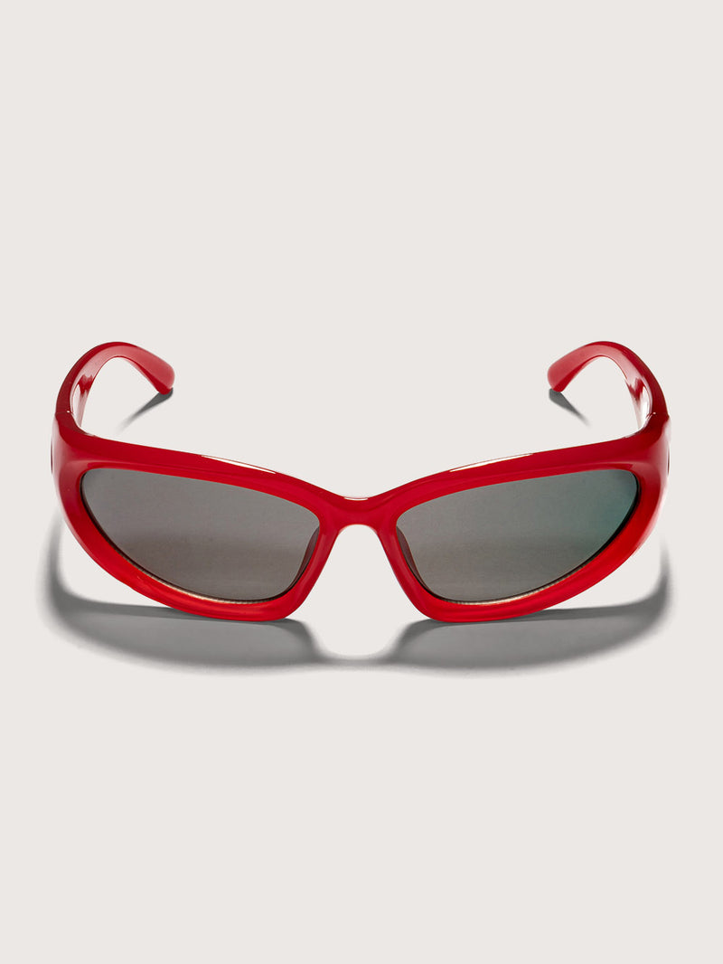 Óculos de Sol Esportivo Vermelho Hang Loose Grunge