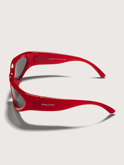 Óculos de Sol Esportivo Vermelho Hang Loose Grunge