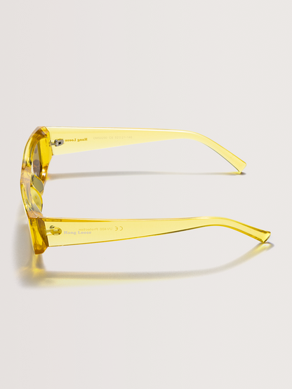 Óculos de Sol Retangular Amarelo Hang Loose Matrix