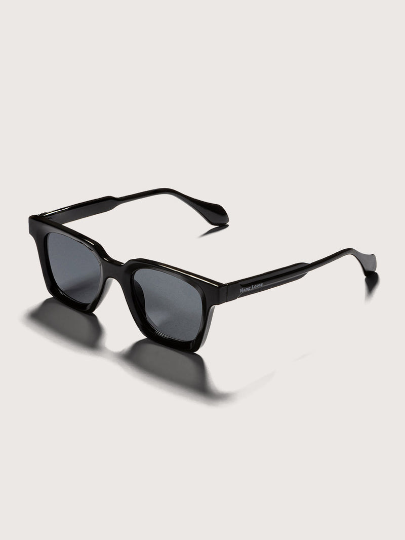 Óculos de Sol Quadrado Preto Hang Loose Black Diamond