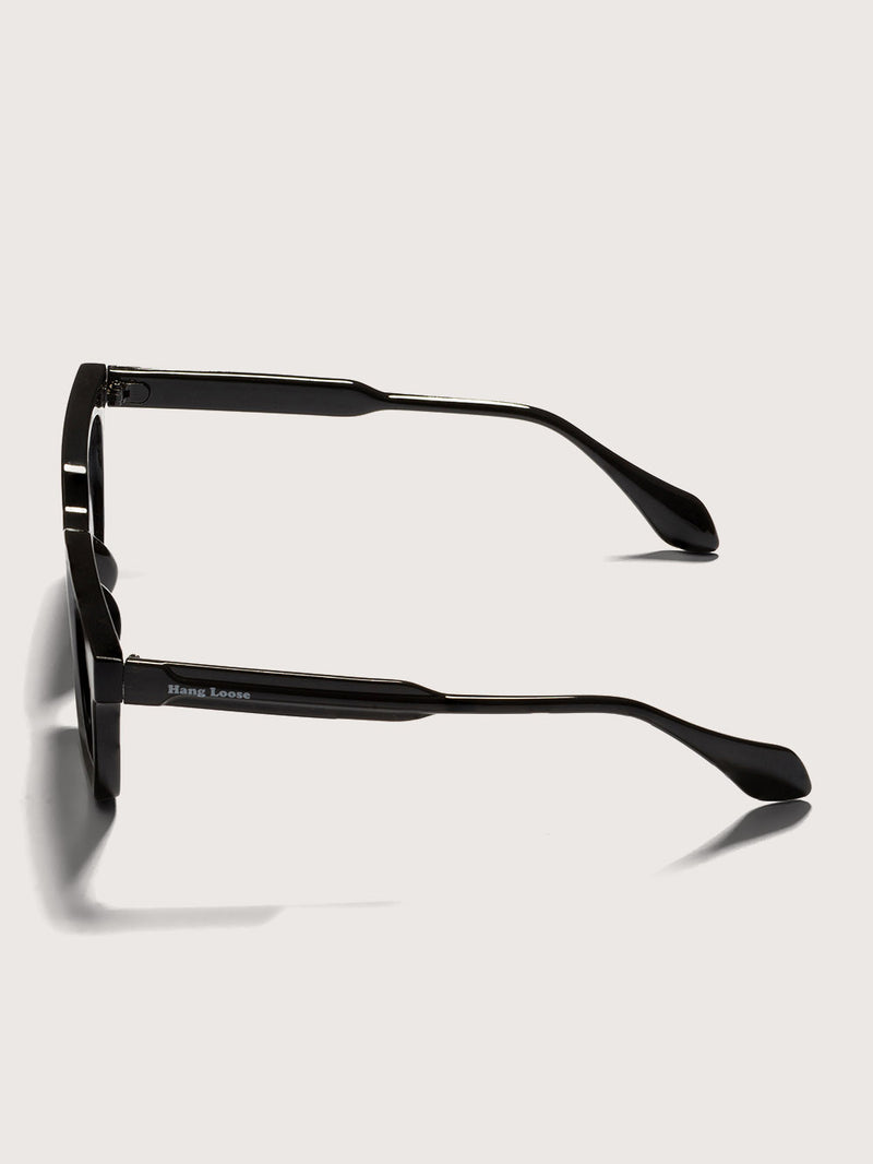 Óculos de Sol Quadrado Preto Hang Loose Black Diamond
