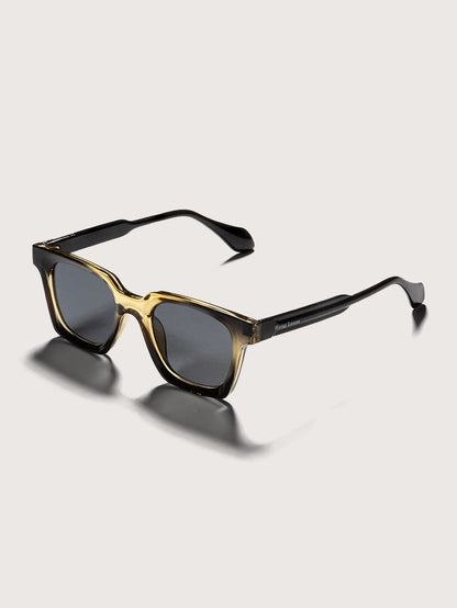 Óculos de Sol Quadrado Preto Âmbar Hang Loose Black Diamond