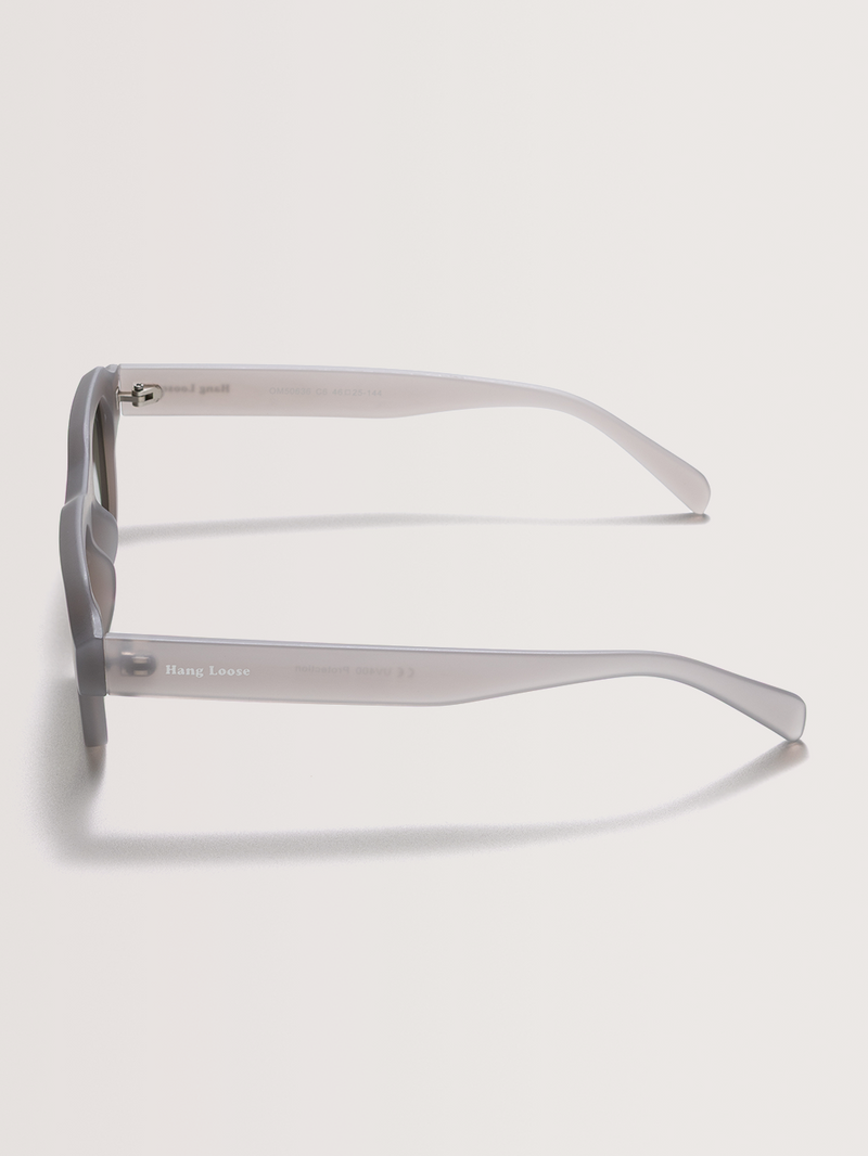 Óculos de Sol Retangular Cinza Hang Loose Âmbar