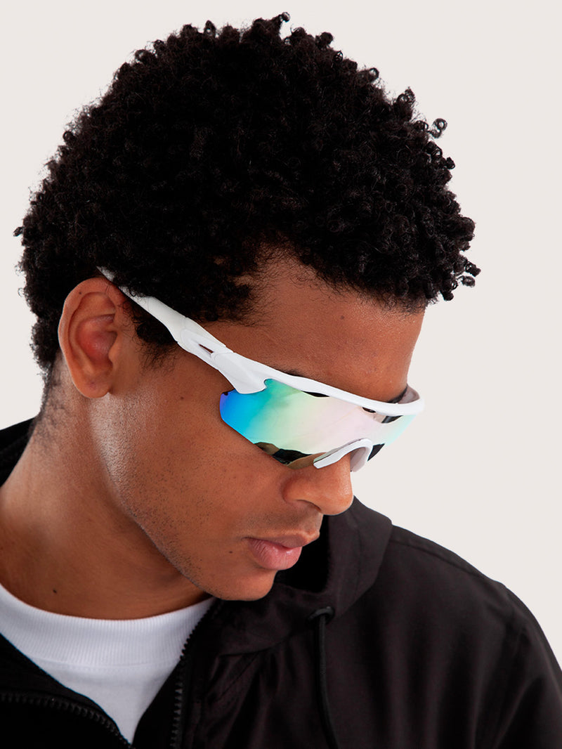 Óculos de Sol Esportivo Branco Hang Loose Rush