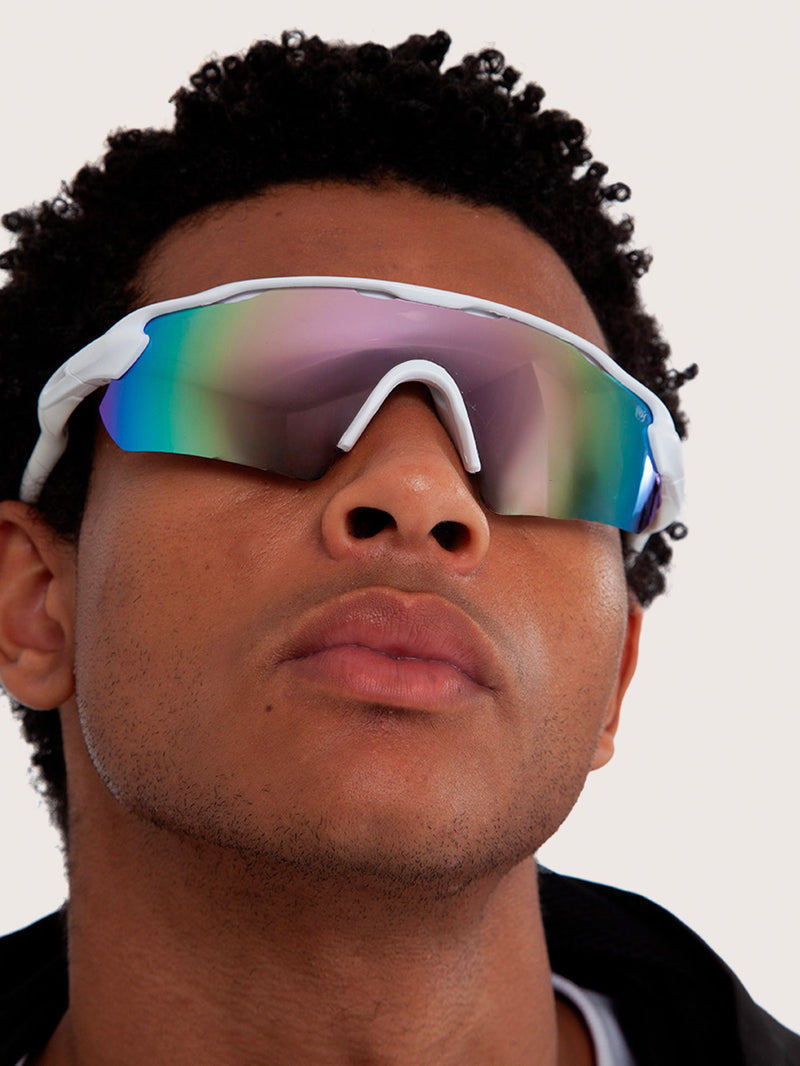 Óculos de Sol Esportivo Branco Hang Loose Rush