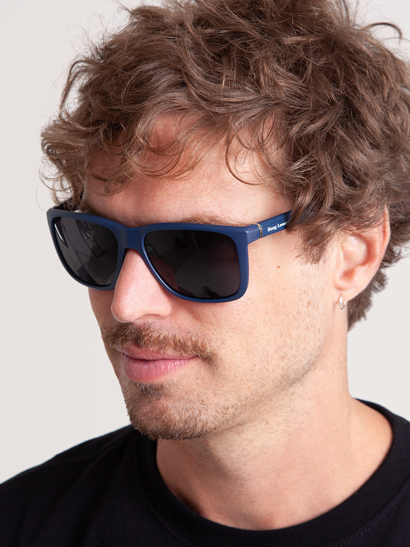 Óculos de Sol Quadrado Azul Hang Loose Eclipse