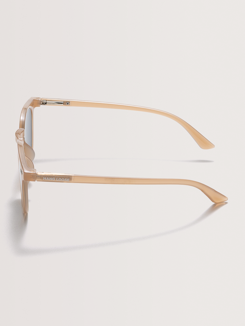 Óculos de Sol Redondo Bege Hang Loose Aura