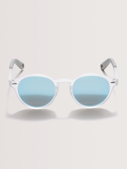 Óculos de Sol Redondo Branco Hang Loose Ice