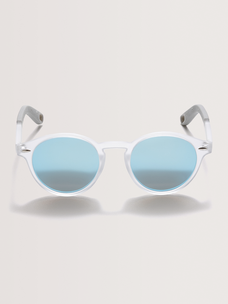 Óculos de Sol Redondo Branco Hang Loose Ice