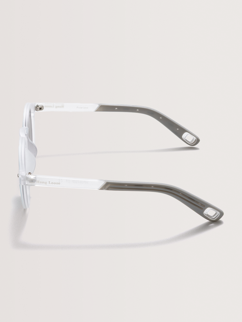 Óculos de Sol Redondo Branco Hang Loose Ice