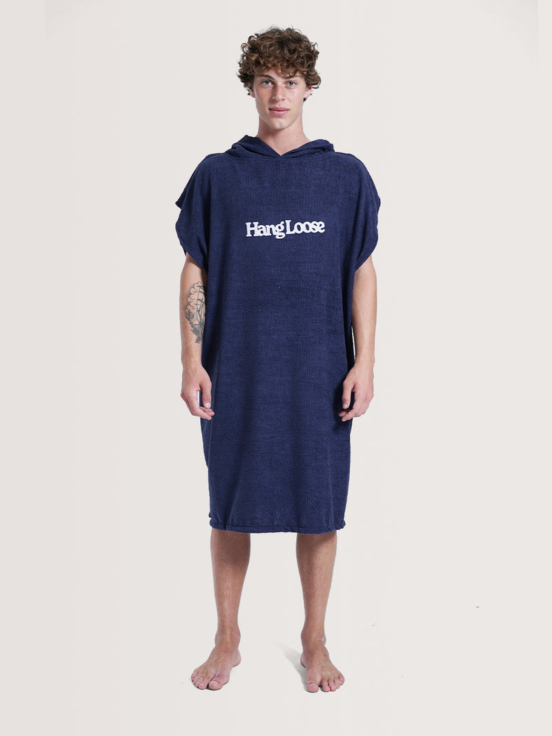 Poncho Surf Azul Marinho Hang Loose Lanai