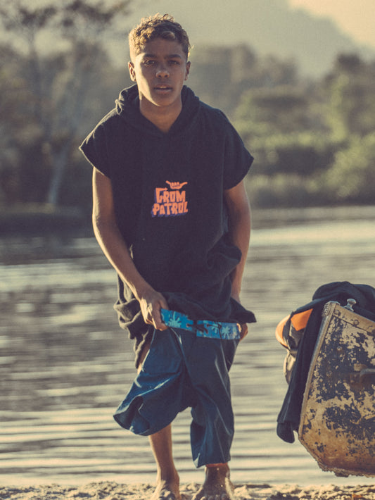 Poncho Hang Loose Juvenil Grom Patrol Kids Collection