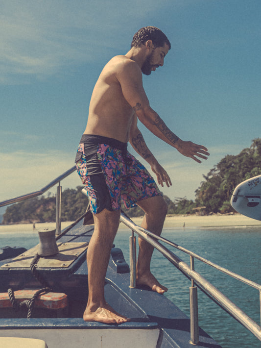 Boardshorts 18 Estampado Hang Loose Fullmelted