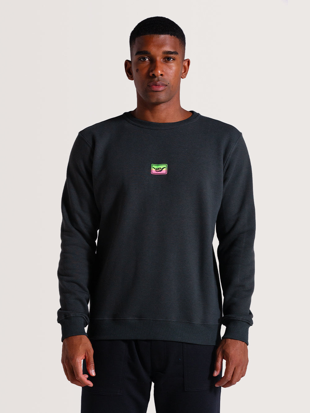 Moletom Careca Cinza Felpado Typo | Hang Loose – Hang Loose Brasil