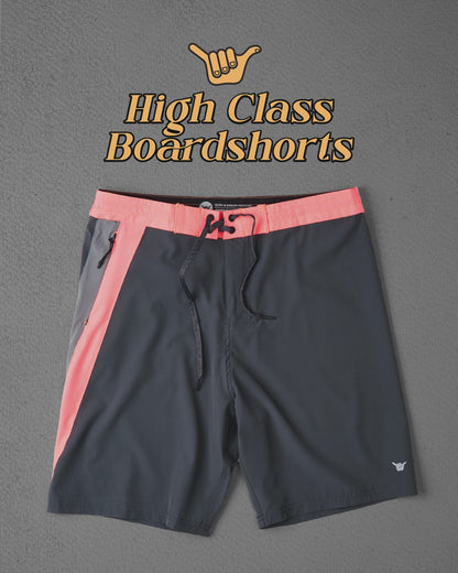 Boardshorts 19” Cinza Hang Loose Block