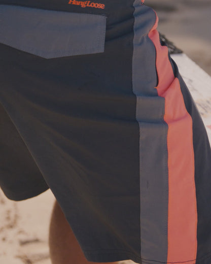 Boardshorts 19” Cinza Hang Loose Block